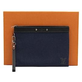Louis Vuitton Clutch Pochette To Go Denim Blue