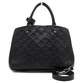 Borsa Tote e Borsa a Spalla Montaigne MM in Monogram Black Empriente Studs - Louis Vuitton