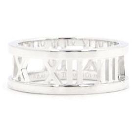 Tiffany & Co Atlas Breiter Ring für Damen in Weißgold Größe