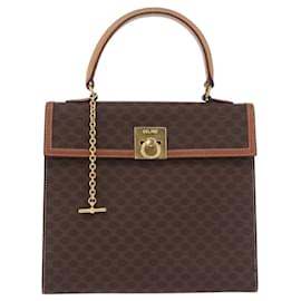 Céline Celine Vintage Macadam Tela e Pelle