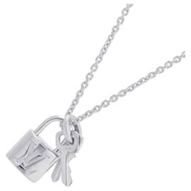 Pendente Lockit in oro bianco 18K Louis Vuitton