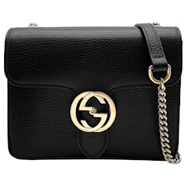 Borsa a tracolla GUCCI con catena e fibbia Interlocking G GG