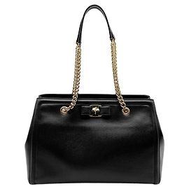 Borsa a tracolla con catena Vara Ribbon Salvatore Ferragamo