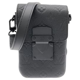 Portafoglio verticale S-Lock in pelle Taurillon Monogram Louis Vuitton