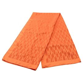 Stola in seta e lana arancione Hermès