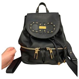 Zaino Salvatore Ferragamo in pelle con borchie Gancini