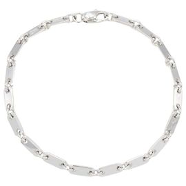 Bracciale con charm Figaro di Cartier in oro bianco 18K