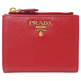 Portafoglio bi-fold da donna Prada