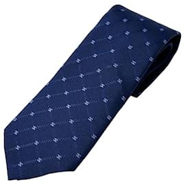 Chanel Seidenkrawatte in Navy
