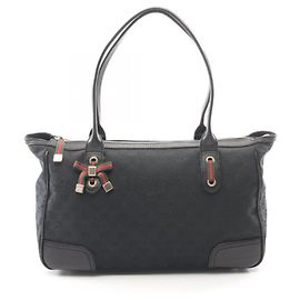 Gucci Princy GG Canvas Sherry Line Tote Bag
