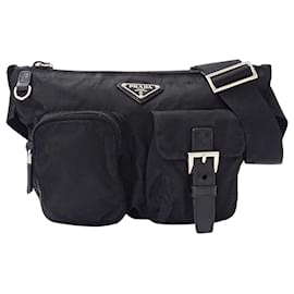 Borsa in nylon Prada nera