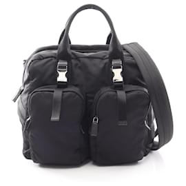 Borsa Boston nera Prada