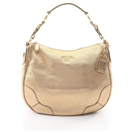 Borsa a tracolla in pelle dorata VIT.DAINO Prada