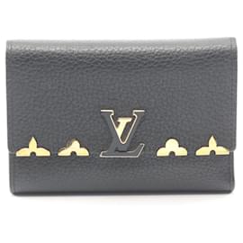 Cartera Louis Vuitton Portefeuille Capucines Compact Noir Tri-fold Wallet