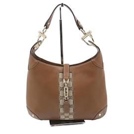 Gucci Vintage Jackie Shoulder Canvas and Leather medium