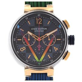 Relógio Louis Vuitton Tambour Chrono Damier Cobalt V Rainbow PVDxPG Limited