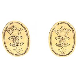 Orecchini Chanel Coco Mark Oval Plate