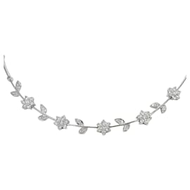 Autre Marque Collana in oro bianco 18K con diamante
