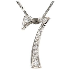 Autre Marque Collana in oro bianco 18K e diamanti