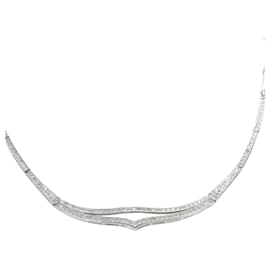 Autre Marque Collana in oro bianco 18K con diamante
