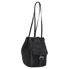Borsa PRADA Borsa a tracolla Nylon Pelle Nero Argento Aut 192532