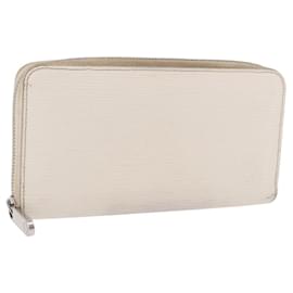 LOUIS VUITTON Epi Zippy Wallet Long Wallet White M6007J LV Auth 191982