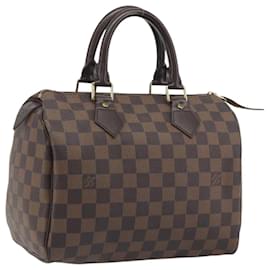 LOUIS VUITTON Damier Ebene Speedy 25 Hand Bag N41532 LV Auth 194137SAV
