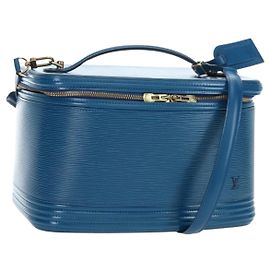 LOUIS VUITTON Epi Nice Hand Bag 2way Toledo Blue M48015 LV Auth 193753V