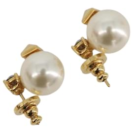 Orecchini VALENTINO Metallo Tonalità Oro Bianco Auth BA14622V - Valentino