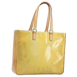 LOUIS VUITTON Borsa Tote Monogram Vernis Columbus Gris M91028 LV Auth 194122