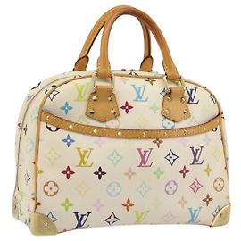 LOUIS VUITTON Borsa Monogram Multicolor Trouville Bianca M92663 Auth BA14564A