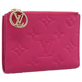 LOUIS VUITTON Monogram Empreinte Portefeuille Lisa Frozen Orchid LV Auth 192468M