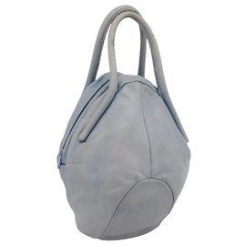 Borsa a mano LOEWE in pelle azzurro chiaro Auth 194900