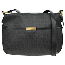 Fendi Front Pocket Messenger Zucchino Coated Canvas Medium