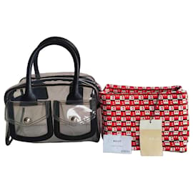 Bally Savanna Handtasche aus transparentem PVC und Leder
