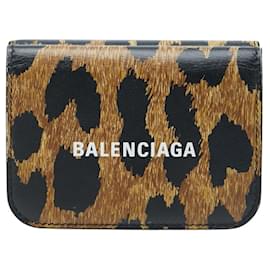 Portafoglio trilobato Balenciaga Leopard