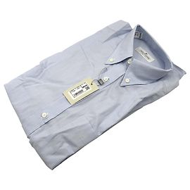 Autre Marque Fabio Inghirami 90s Vintage Herren Hemd Hellblau mit Knöpfen Größe 38/15