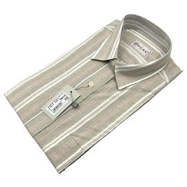 Autre Marque Camisa de manga corta a rayas Play 90s Vintage para hombre Sage Grey Talla 40/15.5