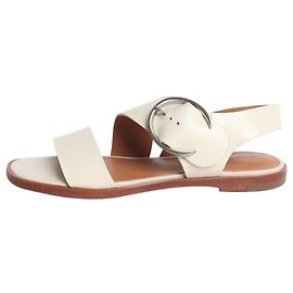 Robert Clergerie White buckle detail sandals - size EU 39.5 (UK 6.5)