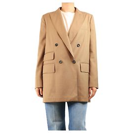 Max Mara Blazer leggero doppiopetto marrone - taglia UK 14
