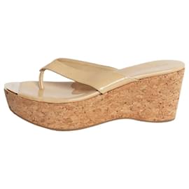 Sandalias de plataforma de tiras neutras - talla EU 40 (UK 7) - Jimmy Choo