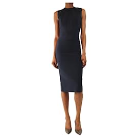 Herve Leger Ärmelloses Bandage-Midikleid in Navy - Größe XS