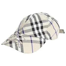 Burberry Cappellino beige con motivo Nova check