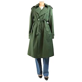 Lacoste Trench in nylon verde scuro - taglia M
