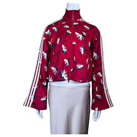 Adidas x Thebe Magugu Chaqueta Beckenbauer Estampado Floral Rojo