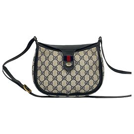 Borsa a tracolla in pelle Gucci Vintage Sherry Line GG Pattern