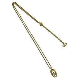 Collana Christian Dior Vintage CD Logo Placcata Oro