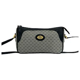 Borsa a tracolla in pelle blu navy Gucci
