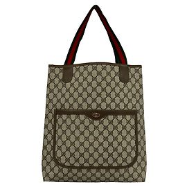 Borsa Tote Gucci Old Sherry Line con motivo logo GG