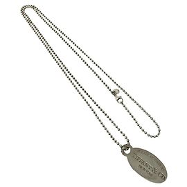 Tiffany & Co Collana con pendente ovale della collezione Tiffany Return